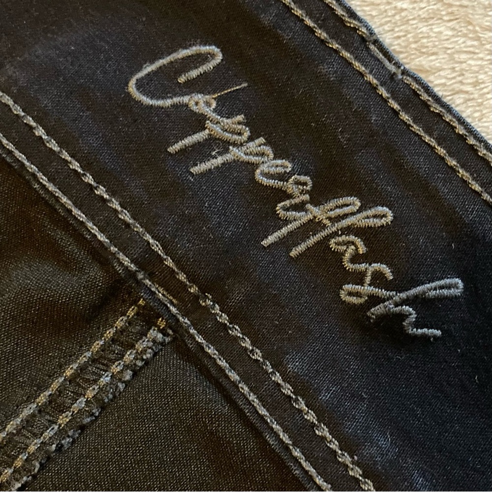 Copperflash Dark Wash High Rise Ankle Skinny Jeans in Stretch Cotton - Picture 7 of 10